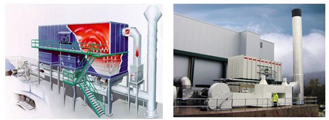圖為有機(jī)廢氣處理方法燃燒法的工作原理